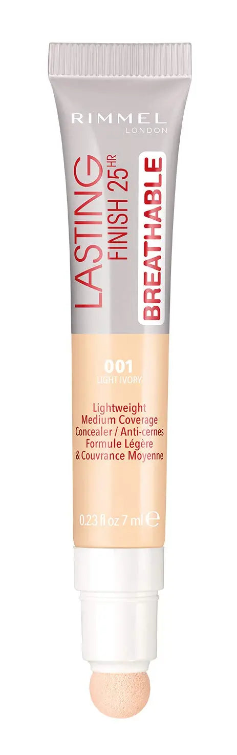 Rimmel Lasting Finish Breathable Concealer, Light Ivory, 0.23 Fl Oz, Pack of 2 Rimmel Store