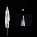 10PCS Permanent Makeup Clear Needle Cartridges for Eyebrow Eyeliner Tattoo Machine 1P/1R/3R/5R/5F/7F (5F) HiTreasure