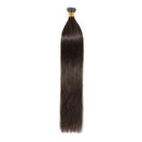 22 Inches I Tip Human Hair Extensions 100 Strands/Pack Pre Bonded Keratin Stick Tipped Hair Extensions Cold Fusion Hairpiece Long Straight For Women