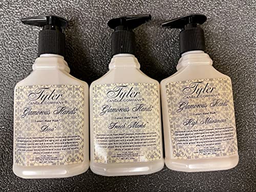 Tyler Candle Glamorous Hands Diva Luxury Hand Wash 8 Ounce (Diva High Maintenance and French Market) Tyler Candle