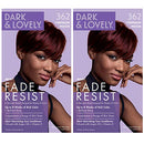 SoftSheen-Carson Dark and Lovely Fade Resist Rich Conditioning Hair Color, Permanent Hair Color, Up To 100 percent Gray Coverage, Brilliant Shine with Argan Oil and Vitamin E, Crimson, 2 Count Soft-Sheen Carson