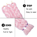Jumbo Braiding Hair Jumbo Braid Hair Extensions Jumbo Box Braids Crochet Hair Long for Women Kids DIY High Temperature Synthetic Fiber 41 Inch Pink 1 Bundle Benehair
