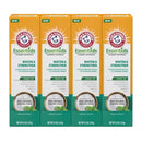 Arm & Hammer Essentials Whiten & Strengthen Fluoride Toothpaste, 100% Natural Baking Soda, Fresh Mint, 4.3 Oz (Pack of 4) Arm & Hammer