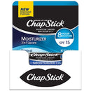 ChapStick Moisturizer Original Lip Balm Tubes, SPF 15 and Skin Protectant - 0.15 Oz (Pack of 12) ChapStick