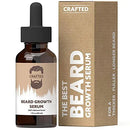 Crafted Beard Growth Oil, Beard Growth Serum, Beard Serum, Grow A Thicker Beard Quickly, Beard Oil Growth, Beard Growth, Grow Beard, Beard Grow, 1oz - Unscented (1 Pack), Amber Crafted