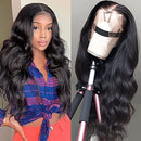 QTHAIR 14A Lace Front Human Hair Wigs Pre Plucked Lace Frontal Wigs With Baby Hair Short Wigs for Black Women Natural Black Color Brazilian Body Wave Virgin Hair 12inch QTHAIR