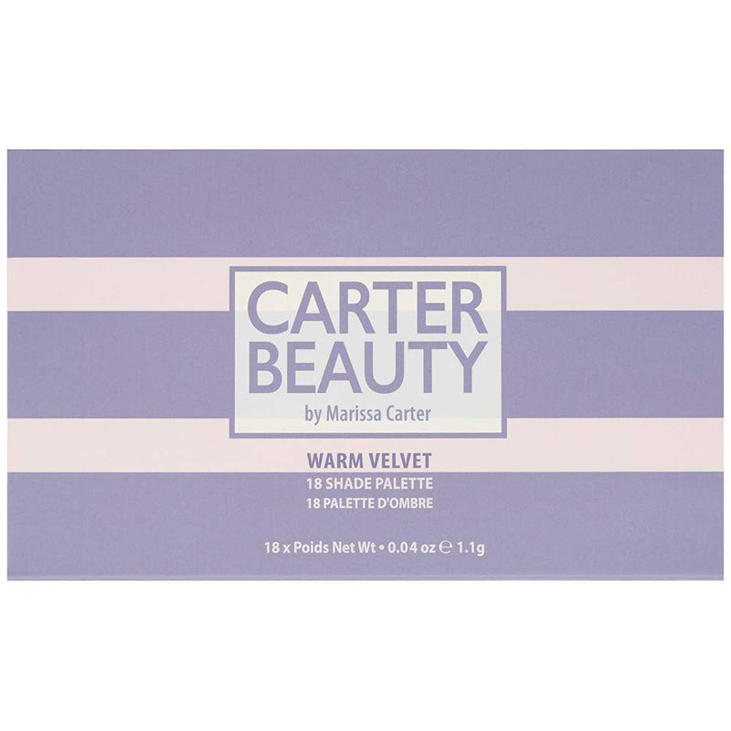 Carter Beauty 18 Shade Palette - Warm Velvet Palette For Women - The Ultimate Glam Eyeshadow Collection For Versatile Eye Looks - Bendable Matte And Metallic Shades - Vegan, Cruelty Free - 180.4 OZ Carter Beauty By Marissa Carter
