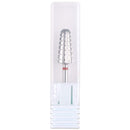 PANA Nail Carbide Volcano Bit - Two Way Rotate use for Both Left and Right Handed - Fast remove Acrylic or Hard Gel - 3/32" Shank - Manicure, Nail Art, Drill Machine (3x Coarse, Silver) PANA