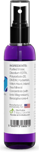 Topical Magnesium Spray for Sleep - 2OZ Eczemarine Ocean Ionic Pure Magnesium Oil Spray for Feet with Inland Sea Minerals Supports Baby Eczema Relief Infinity Warehouse