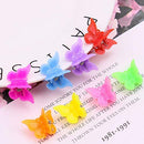 WEFOO 100 Pack Butterfly Hair Clips for Girls and Women, Beautiful Bulk Small Mini Butterfly Hair Clips, Assorted Color WEFOO