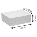 Karlash Nail Mini White Buffer Block File 80/100 Grit 2 Sided (130 Count) Karlash
