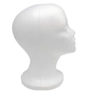 12" 2 Pcs Styrofoam Wig Head - Tall Female Foam Mannequin Wig Stand and Holder for Style, Model And Display Hair, Hats and Hairpieces, Mask - for Home, Salon and Travel Smilco