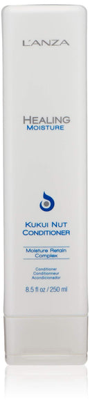 L’ANZA Healing Moisture Kukui Nut Conditioner – Renews Strength, Replenishes Moisture, for a Perfect Silky Look | Suitable for All Hair Types (8.5 Fl Oz) L'ANZA