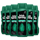 Irish Spring Men's Body Wash, Black Mint - 18 Fluid Ounce (6 Pack) Irish Spring