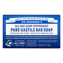 Dr. Bronner’s - Pure-Castile Bar Soap (Peppermint, 5 ounce) - Made with Organic Oils, For Face, Body and Hair, Gentle and Moisturizing, Biodegradable, Vegan, Cruelty-free, Non-GMO Dr. Bronner's