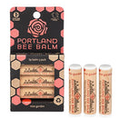 Portland Bee Balm All Natural Handmade Beeswax Based Lip Balm, Rose Garden 3 Count Portland Bee Balm