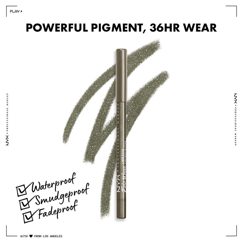 NYX PROFESSIONAL MAKEUP Epic Wear Liner Stick, Long-Lasting Eyeliner Pencil - All Time Olive NYX PROFESSIONAL MAKEUP Store