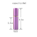 GOLF 6pcs 6ml Portable Mini Refillable Perfume Scent Aftershave Atomizer Empty Spray Bottle with 2 Funnel Filler for Travel Purse GOLF