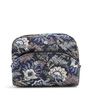 Vera Bradley Women's Large Cosmetic Makeup Organizer Bag, Java Navy Camo-Recycled Cotton, One Size Vera Bradley