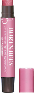 Burt's Bees 100% Natural Moisturizing Lip Shimmer, Strawberry - 1 Tube Burt's Bees
