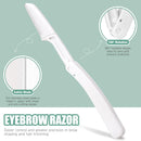 TsMADDTs 7PCS Tweezers Set for Women Facial Hair, Precision Tweezer for Eyebrows with Curved Scissor and Eyebrow Razor for Ingrown Hair, Yellow&Green