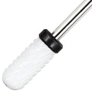 Pana (Grit: XC EXTRA COARSE) Professional USA Ceramic White Smooth Top Small Barrel Bit Nail Drill 3/32" Shank Size PANA