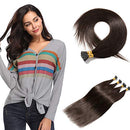 100 Strands/Pack I Tip Remy Human Hair Extensions Pre Bonded Keratin Stick In Hair Extensions Cold Fusion Hair Piece For Women Long Straight