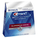 Crest 3D Whitestrips Glamorous White, Teeth Whitening Kit, 16 Treatments (32 Individual Strips) + 2 Bonus 1-Hour Express Treatments Crest