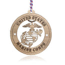 Jolette Designs Marine Corps Gifts - Official US Marine Ornament - United States Marine Corp Gift for Marines - USMC Decor Ornaments for Christmas Tree - Home Decorations for Mom, Dad, Veterans Jolette Designs