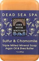 One With Nature Bar Soap, Chamomile and Sulfur, 7 Ounce One With Nature