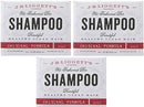 J·R·LIGGETT'S All-Natural Shampoo Bar, Original Formula - Supports Strong and Healthy Hair - Nourish Follicles with Antioxidants and Vitamins - Detergent and Sulfate-Free, Set of 3, 3.5 Ounce Bars J·R·LIGGETT'S