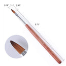 WOKOTO 6Pcs Red Wood Hand Nail Art Brush Set Carving Brush For Acrylic Nail Art Application Builder Crystal Brushes For Nails WOKOTO