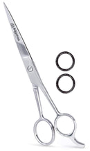 Equinox Professional Shears with Finger Rest and Finger Inserts - Ice Tempered Barber Hair Cutting Scissors - 6.5 Inches - Stainless Steel Rust Resistant Hair Scissors Equinox International
