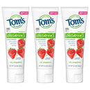 Tom's of Maine Natural Kid's Fluoride Toothpaste, Silly Strawberry, 5.1 oz. 3-Pack (back in original formula) Tom's of Maine