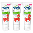 Tom's of Maine Natural Kid's Fluoride Toothpaste, Silly Strawberry, 5.1 oz. 3-Pack (back in original formula) Tom's of Maine