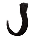 22 Inch Long Clip in Human Hair Extensions 70g Thin 8 Pcs 18 Clips Standard Weft Straight Clip on 100% Human Hairpieces for Women Beauty