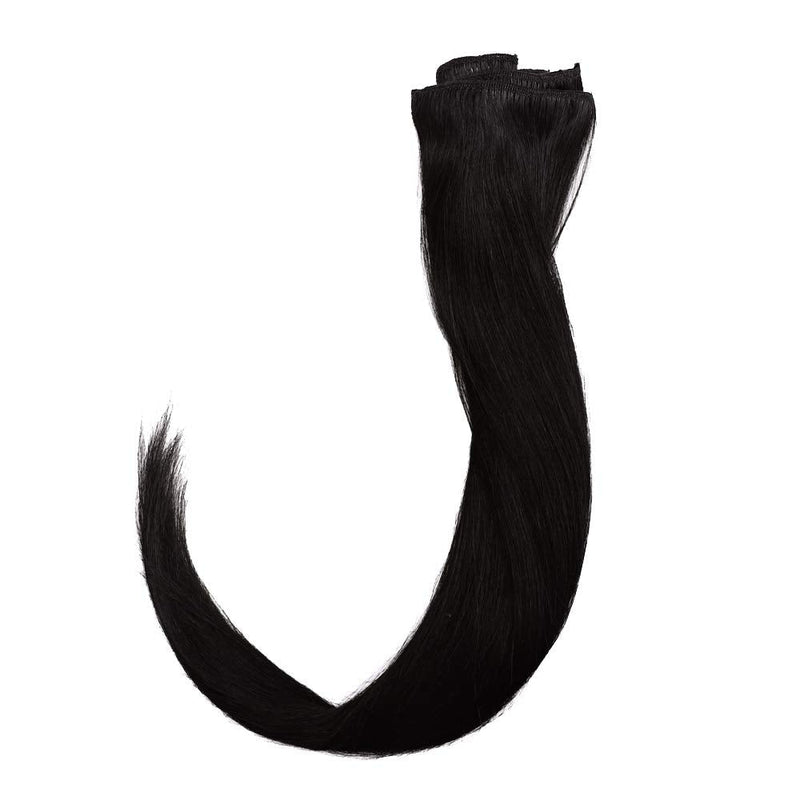 24 Inch Clip in Hair Extensions 100% Human Hair 80g Thin 8 Pcs 18 Clips Standard Weft Long Straight Clip on Human Hairpieces for Women Beauty Balayage