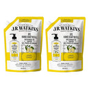 J.R. Watkins Gel Hand Soap Refill Pouch, Scented Liquid Hand Wash for Bathroom or?Kitchen, USA Made and Cruelty Free, 34 fl oz, Lemon, 2 Pack J.R. Watkins
