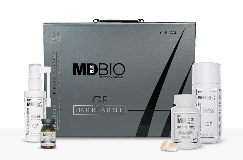 MD PLUS BIO Advanced Special Formula Package - Clinical Hair Transplant Repair Kit – Special Hair Care Set Containing; Shampoo, Serum, Multivitamins and Complex Meso Serum - Biotin, Keratin, Collagen Infinity Warehouse