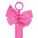 Wrapables Hair Clip and Hair Bow Holder, Hot Pink Polka Dots Wrapables