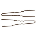 Marilyn Faye's U-Shaped Crinkled Hair Pins (Set of 12) (3 inch, Brown) Marilyn Faye's