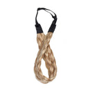 Braided Headband Hair Chunky Braided Headband Plaited Hair Band Wide Plaited Braids Elastic Stretch Braid Hairband Synthetic Hairpiece For Girls And Women (Large-five strands braided, 26/613) S-noilite