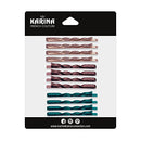 Karina 3 Color 12 Piece Swirl Bobby Pins Karina