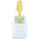 Pana 3/32" Safety Bit Nail Carbide Bit - For Electric Dremel Drill Machine (Medium, Cone - Gold) PANA