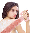 HOPESO Shower Silicone Back Scrubber, Silicone Bath Body Brush, Easy To Clean-Exfoliate, Improve Your Blood Circulation,Silicone Back Scrubber For Shower (Pink upgraded version) HOPESO