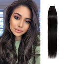 100g Tape in Hair Extensions Human Hair 40pcs Off Black 16 inch Long Remy Hair Straight Seamless Skin Weft Tape ins Double Sided Tapes on 16 inch