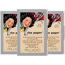 Palladio Rice Paper Facial Tissues for Oily Skin, Face Blotting Sheets Made from Natural Rice, Oil Absorbing Paper with Rice Powder, 2 Sided, Instant Results, Translucent, 40 Count, Pack of 3 Palladio