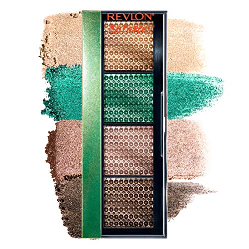 REVLON So Fierce! Prismatic Eyeshadow Palette, Creamy Pigmented Eye Makeup in Blendable Matte & Pearl Finishes, 962 Fully Loaded, 0.21 oz. REVLON