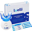 Luelli Teeth Whitening Kit with LED Light, Professional Teeth Whitening Formula with (3) Teeth Whitening Gel Syringes, (1) Desensitizing Gel | Mouth Tray | Mint Flavored at-Home Whitening Kit LUELLI
