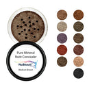 Root Concealer Touch Up Powder | All-Natural Crushed Minerals Without Brush | Fast and Easy Total Gray Hair Cover up For Black | Brown | Auburn and Blonde Hair .30 ounce (Without Brush, Medium Brown) NuBeauti
